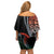 Proudly Ni-Van Sandroing Inspired Family Matching Off Shoulder Short Dress and Hawaiian Shirt Penama Classic Style