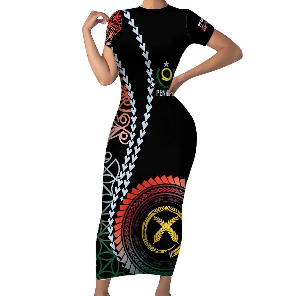 Proudly Ni-Van Sandroing Inspired Family Matching Short Sleeve Bodycon Dress and Hawaiian Shirt Penama Classic Style