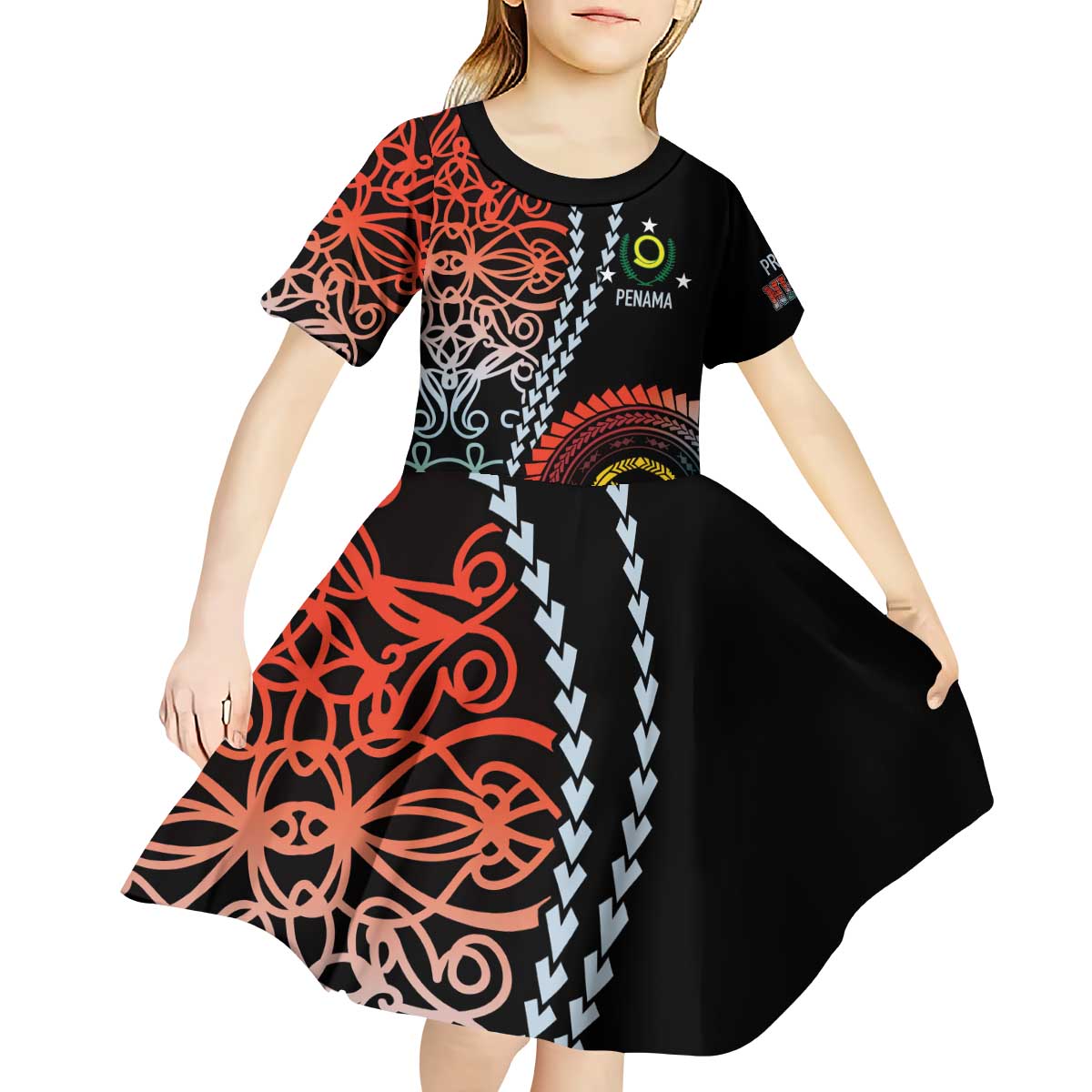 Proudly Ni-Van Sandroing Inspired Kid Short Sleeve Dress Penama Classic Style