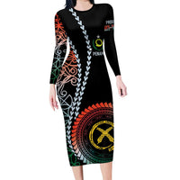 Proudly Ni-Van Sandroing Inspired Long Sleeve Bodycon Dress Penama Classic Style