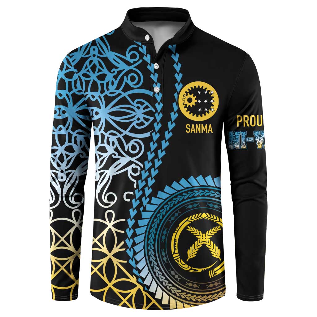 Proudly Ni-Van Sandroing Inspired Button Sweatshirt Sanma Classic Style