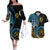 Proudly Ni-Van Sandroing Inspired Couples Matching Off The Shoulder Long Sleeve Dress and Hawaiian Shirt Sanma Classic Style