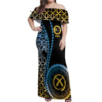 Proudly Ni-Van Sandroing Inspired Off Shoulder Maxi Dress Sanma Classic Style