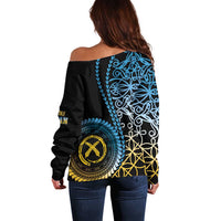 Proudly Ni-Van Sandroing Inspired Off Shoulder Sweater Sanma Classic Style