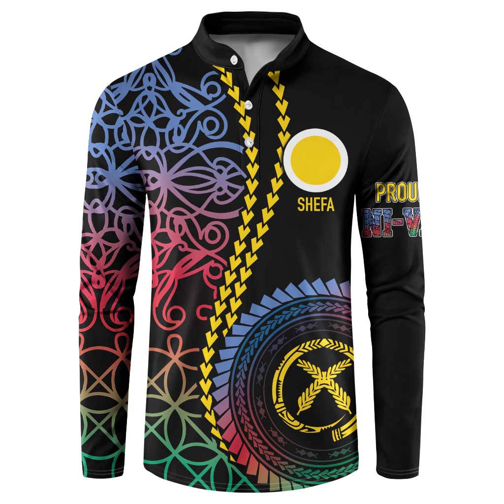 Proudly Ni-Van Sandroing Inspired Button Sweatshirt Shefa Classic Style