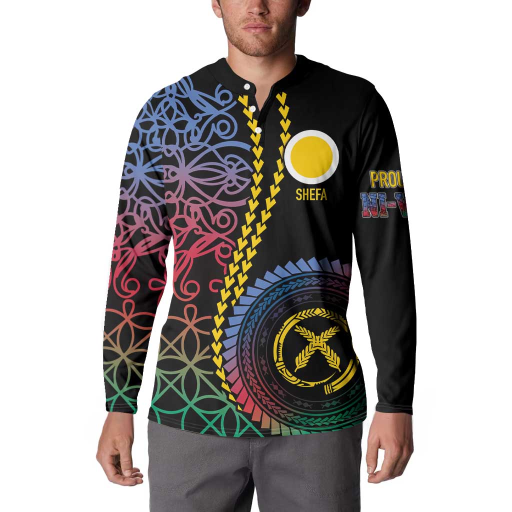 Proudly Ni-Van Sandroing Inspired Button Sweatshirt Shefa Classic Style