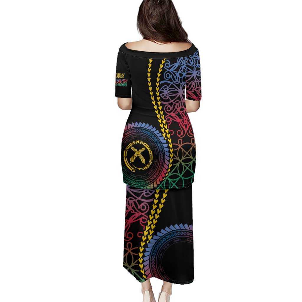 Proudly Ni-Van Sandroing Inspired Family Matching Puletasi and Hawaiian Shirt Shefa Classic Style