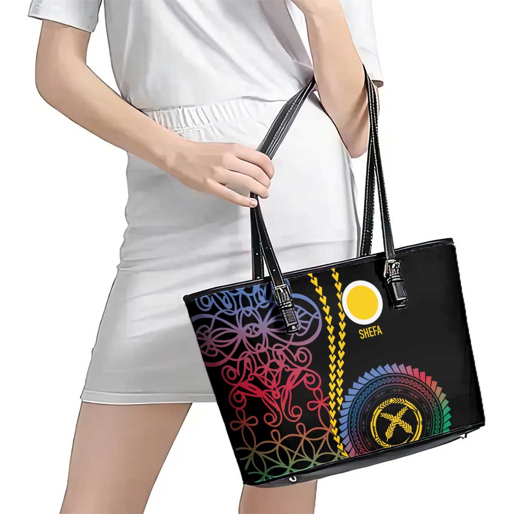 Proudly Ni-Van Sandroing Inspired Leather Tote Bag Shefa Classic Style