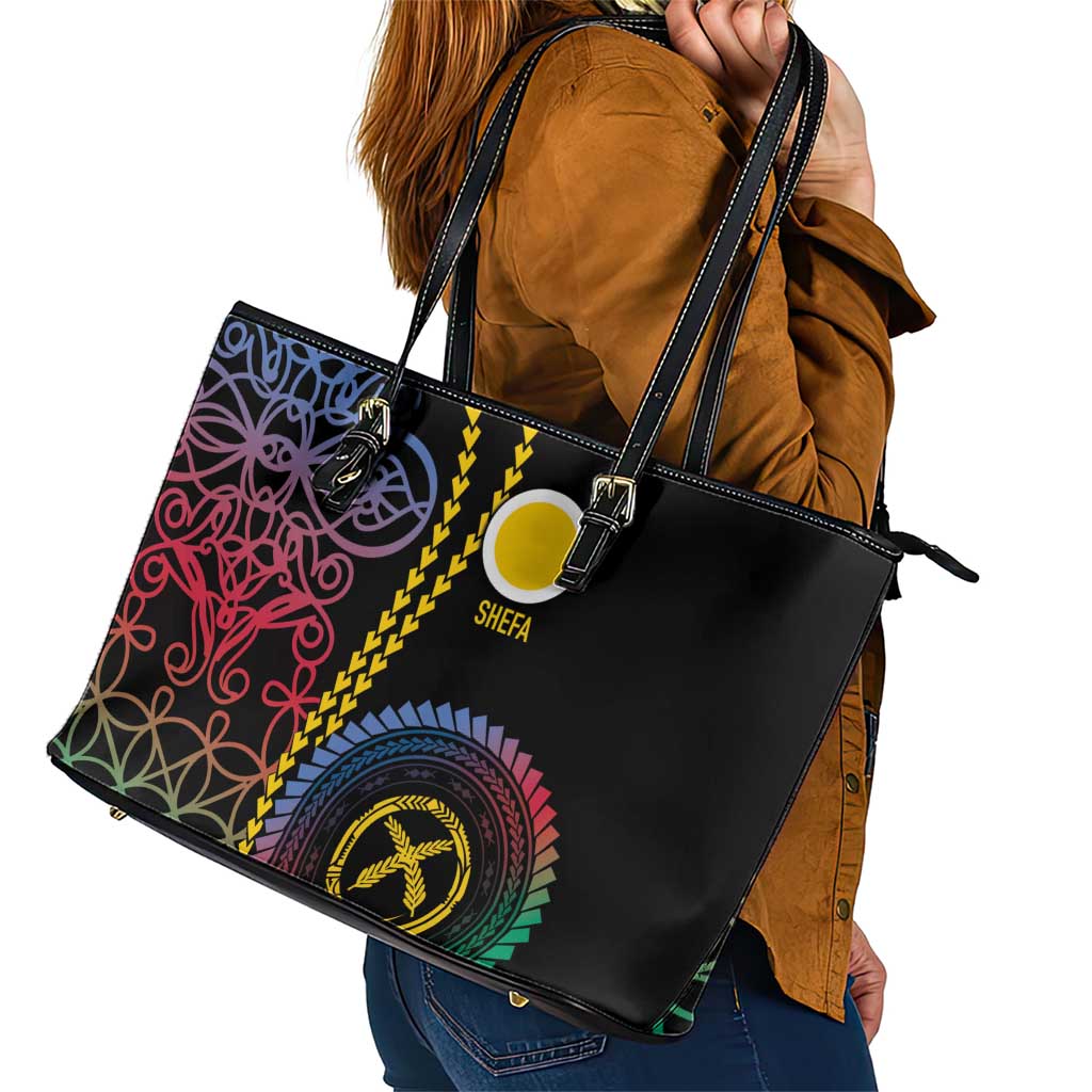 Proudly Ni-Van Sandroing Inspired Leather Tote Bag Shefa Classic Style