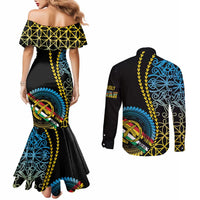 Proudly Ni-Van Sandroing Inspired Couples Matching Mermaid Dress and Long Sleeve Button Shirt Torba Classic Style