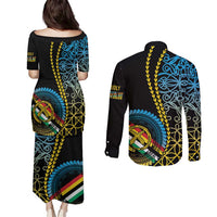 Proudly Ni-Van Sandroing Inspired Couples Matching Puletasi and Long Sleeve Button Shirt Torba Classic Style