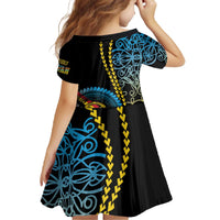 Proudly Ni-Van Sandroing Inspired Family Matching Off The Shoulder Long Sleeve Dress and Hawaiian Shirt Torba Classic Style