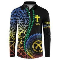 Proudly Ni-Van Sandroing Inspired Button Sweatshirt Tafea Classic Style