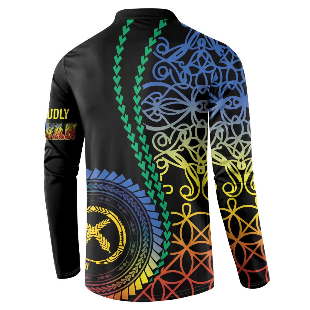 Proudly Ni-Van Sandroing Inspired Button Sweatshirt Tafea Classic Style