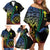 Proudly Ni-Van Sandroing Inspired Family Matching Off Shoulder Short Dress and Hawaiian Shirt Tafea Classic Style