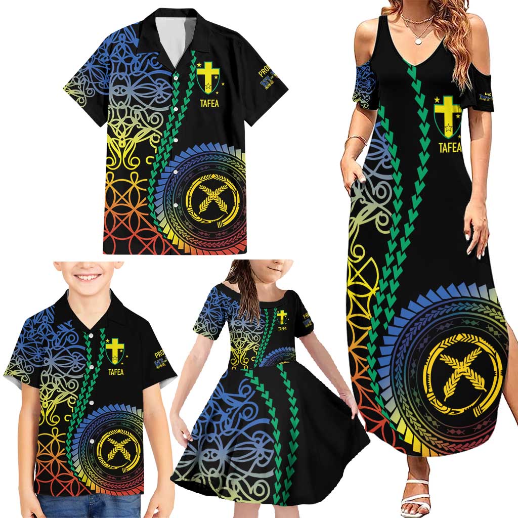 Proudly Ni-Van Sandroing Inspired Family Matching Summer Maxi Dress and Hawaiian Shirt Tafea Classic Style