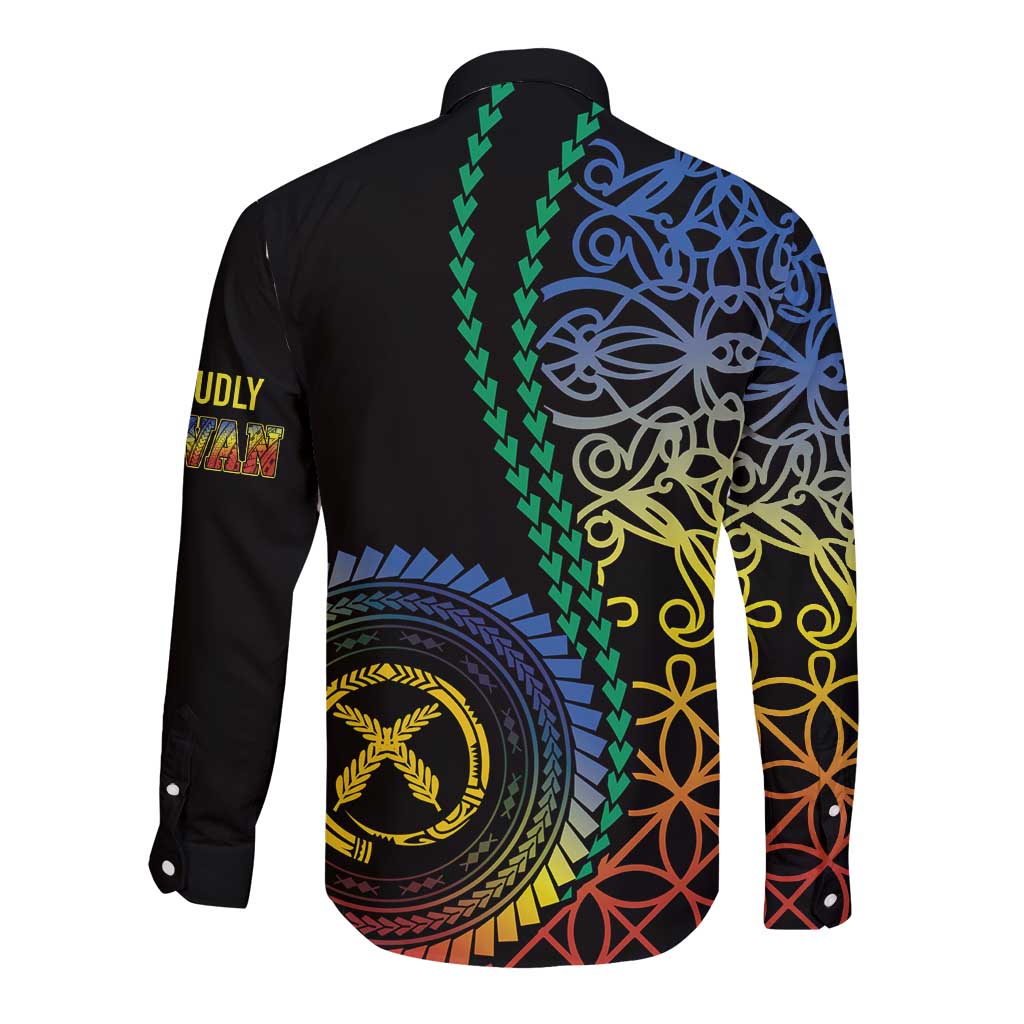 Proudly Ni-Van Sandroing Inspired Long Sleeve Button Shirt Tafea Classic Style