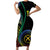 Proudly Ni-Van Sandroing Inspired Short Sleeve Bodycon Dress Tafea Classic Style
