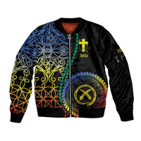 Proudly Ni-Van Sandroing Inspired Sleeve Zip Bomber Jacket Tafea Classic Style