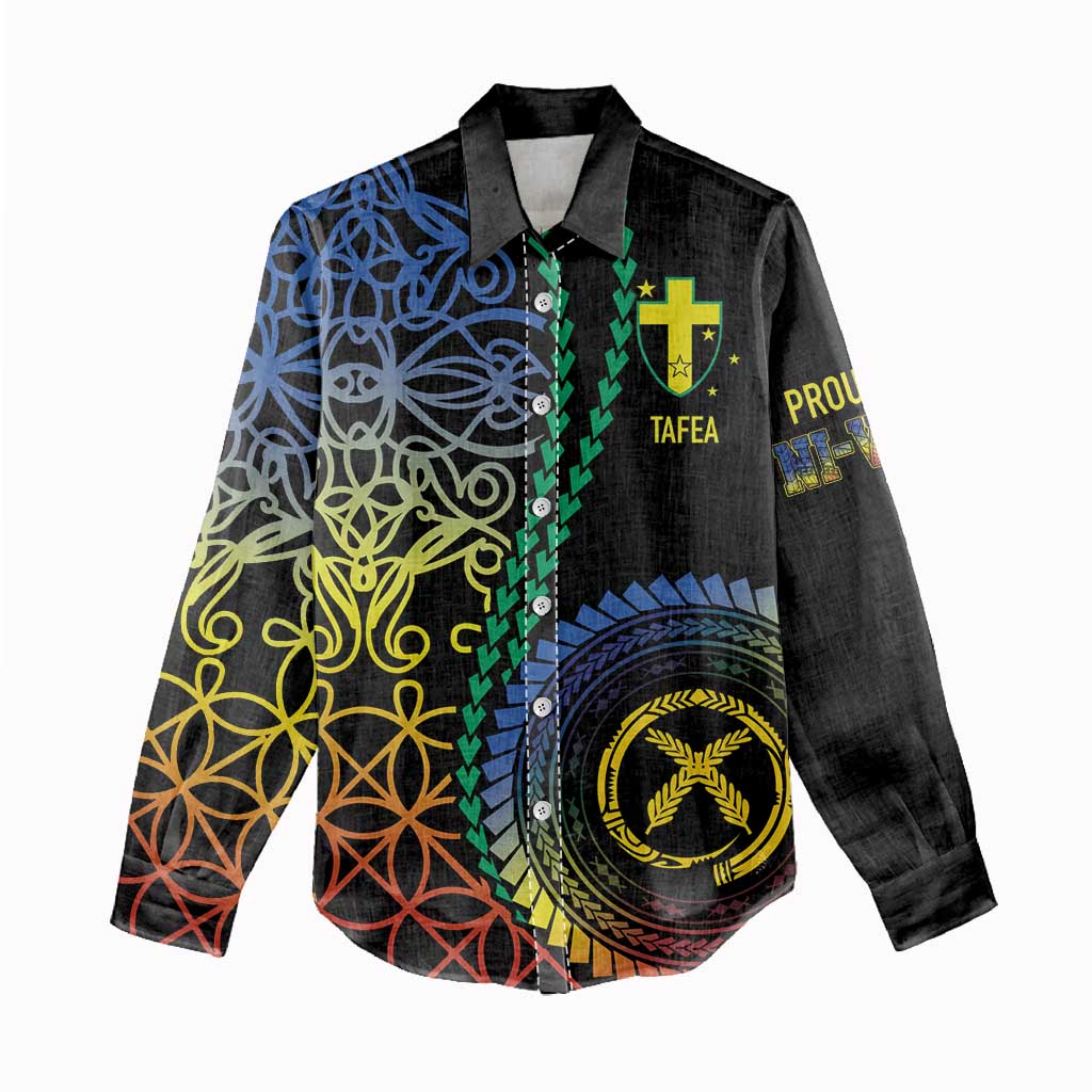 Proudly Ni-Van Sandroing Inspired Women Casual Shirt Tafea Classic Style