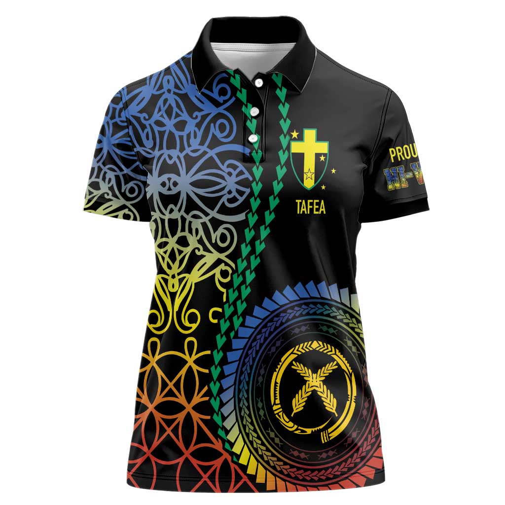 Proudly Ni-Van Sandroing Inspired Women Polo Shirt Tafea Classic Style