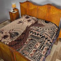 Bula Fiji Quilt Shark Tail Beige Masi Tapa