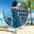 Bula Fiji Beach Blanket Shark Tail Turquoise Masi Tapa