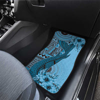 Bula Fiji Car Mats Shark Tail Turquoise Masi Tapa LT7 - Polynesian Pride