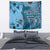 Bula Fiji Tapestry Shark Tail Turquoise Masi Tapa