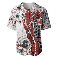 Bula Fiji Baseball Jersey Shark Tail White Masi Tapa LT7 White - Polynesian Pride