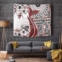 Bula Fiji Tapestry Shark Tail White Masi Tapa
