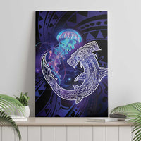 Polynesian Aumakua Canvas Wall Art Jellyfish with Shark - Polynesian Pride