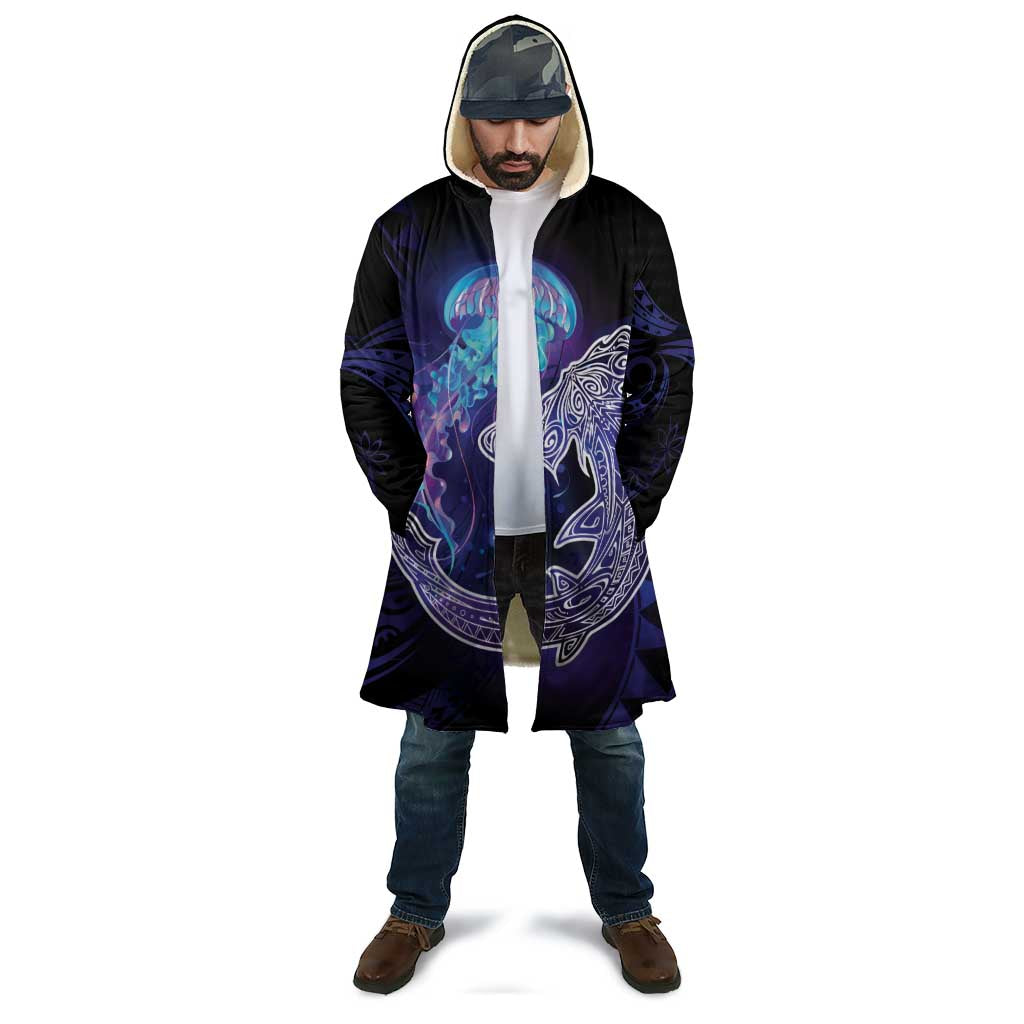 Polynesian Aumakua Cloak Jellyfish with Shark - Polynesian Pride