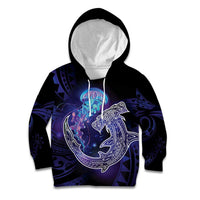 Polynesian Aumakua Kid Hoodie Jellyfish with Shark - Polynesian Pride