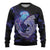 Polynesian Aumakua Ugly Christmas Sweater Jellyfish with Shark - Polynesian Pride