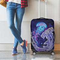 Polynesian Aumakua Luggage Cover Jellyfish with Shark - Polynesian Pride
