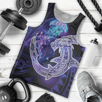 Polynesian Aumakua Men Tank Top Jellyfish with Shark - Polynesian Pride