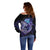 Polynesian Aumakua Off Shoulder Sweater Jellyfish with Shark - Polynesian Pride