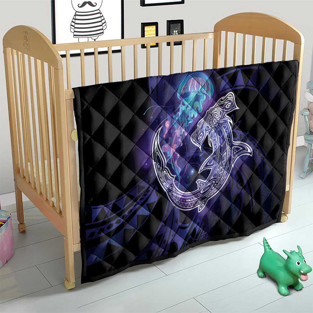 Polynesian Aumakua Quilt Jellyfish with Shark - Polynesian Pride