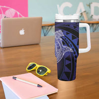 Polynesian Aumakua Tumbler With Handle Jellyfish with Shark - Polynesian Pride