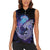 Polynesian Aumakua Women Sleeveless Polo Shirt Jellyfish with Shark - Polynesian Pride