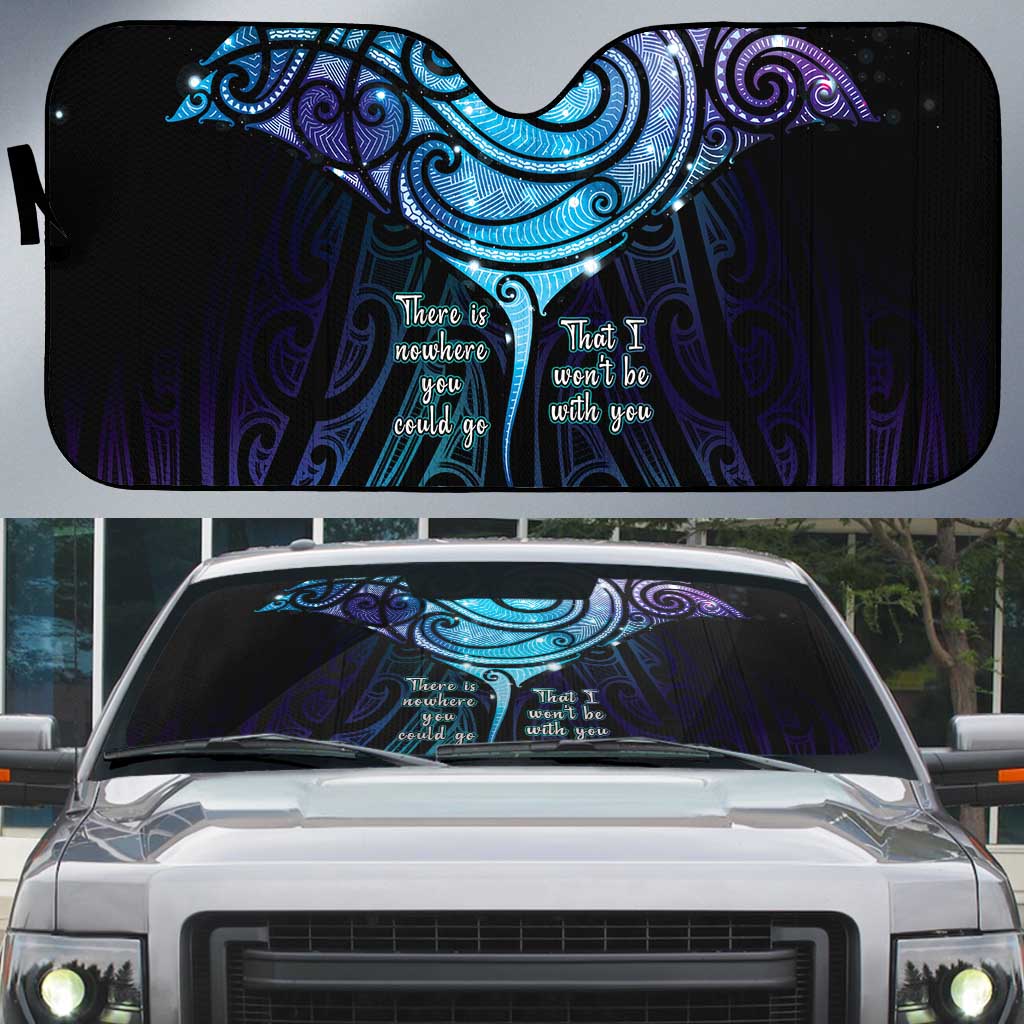 Aotearoa Maori Te Whai Rahi Auto Sun Shade Tala - Nowhere You Could Go That I Won't Be With You - Polynesian Pride