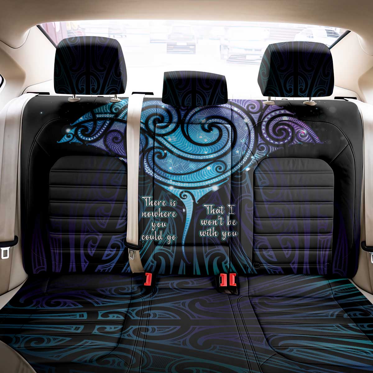 Aotearoa Maori Te Whai Rahi Back Car Seat Cover Tala - Nowhere You Could Go That I Won't Be With You - Polynesian Pride
