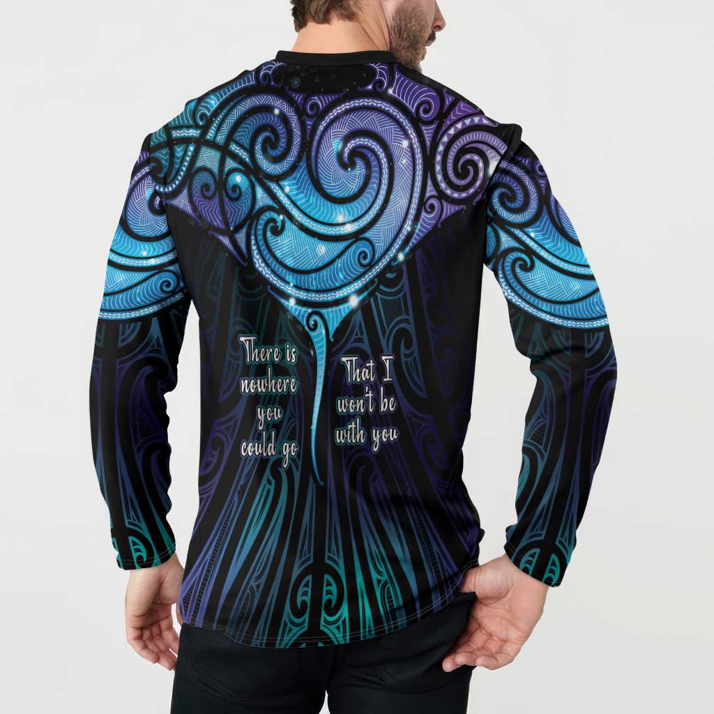 Aotearoa Maori Te Whai Rahi Button Sweatshirt Tala - Nowhere You Could Go That I Won't Be With You - Polynesian Pride