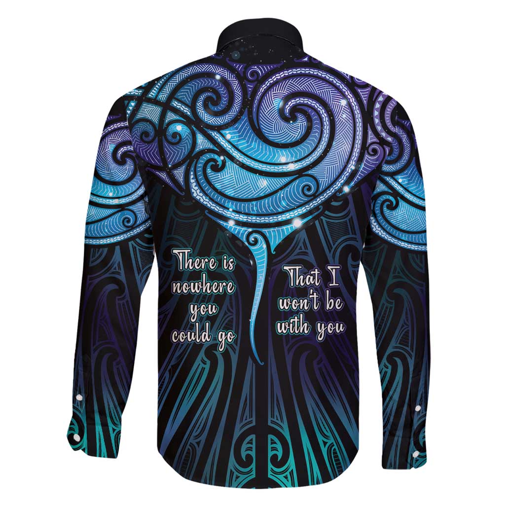 Aotearoa Maori Te Whai Rahi Family Matching Off Shoulder Short Dress and Hawaiian Shirt Tala - Nowhere You Could Go That I Won't Be With You - Polynesian Pride