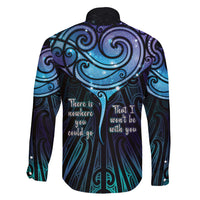 Aotearoa Maori Te Whai Rahi Family Matching Short Sleeve Bodycon Dress and Hawaiian Shirt Tala - Nowhere You Could Go That I Won't Be With You - Polynesian Pride