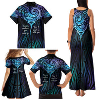 Aotearoa Maori Te Whai Rahi Family Matching Tank Maxi Dress and Hawaiian Shirt Tala - Nowhere You Could Go That I Won't Be With You - Polynesian Pride