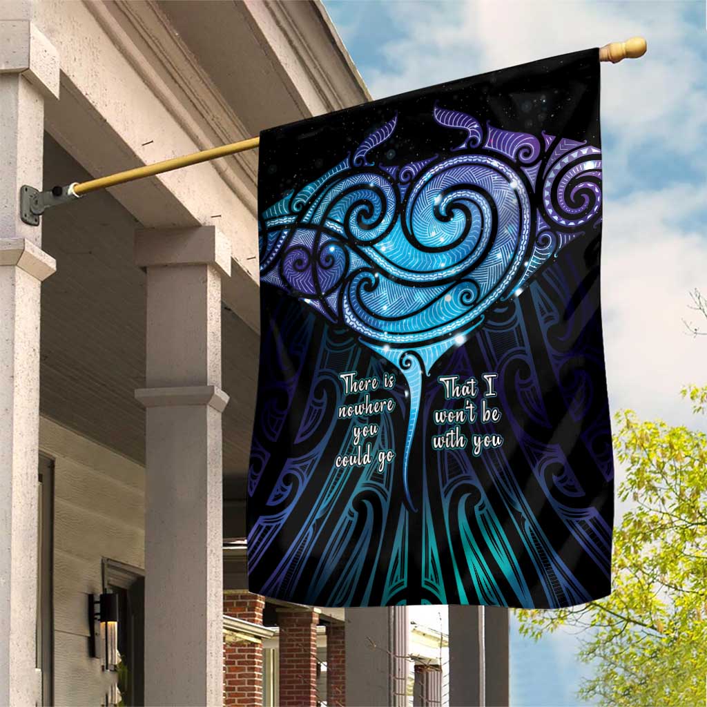 Aotearoa Maori Te Whai Rahi Garden Flag Tala - Nowhere You Could Go That I Won't Be With You - Polynesian Pride