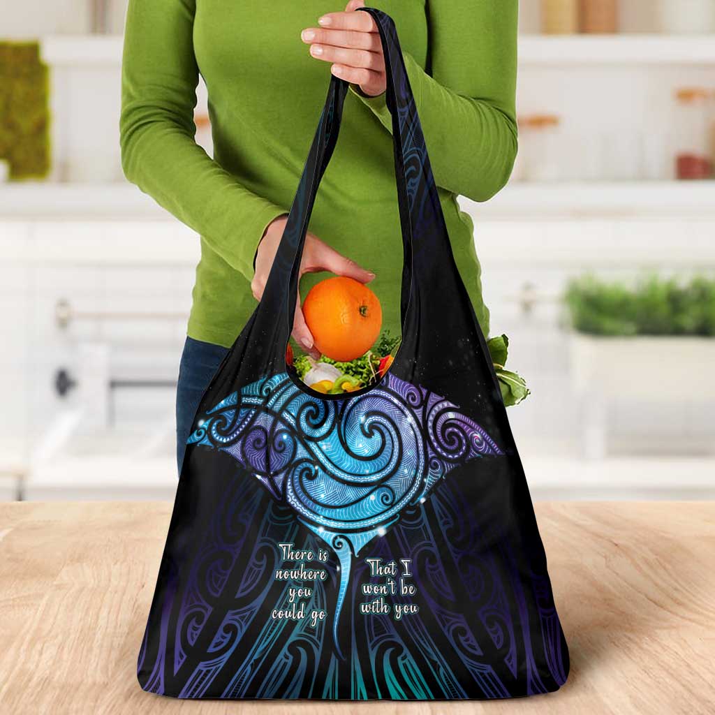 Aotearoa Maori Te Whai Rahi Grocery Bag Tala - Nowhere You Could Go That I Won't Be With You - Polynesian Pride