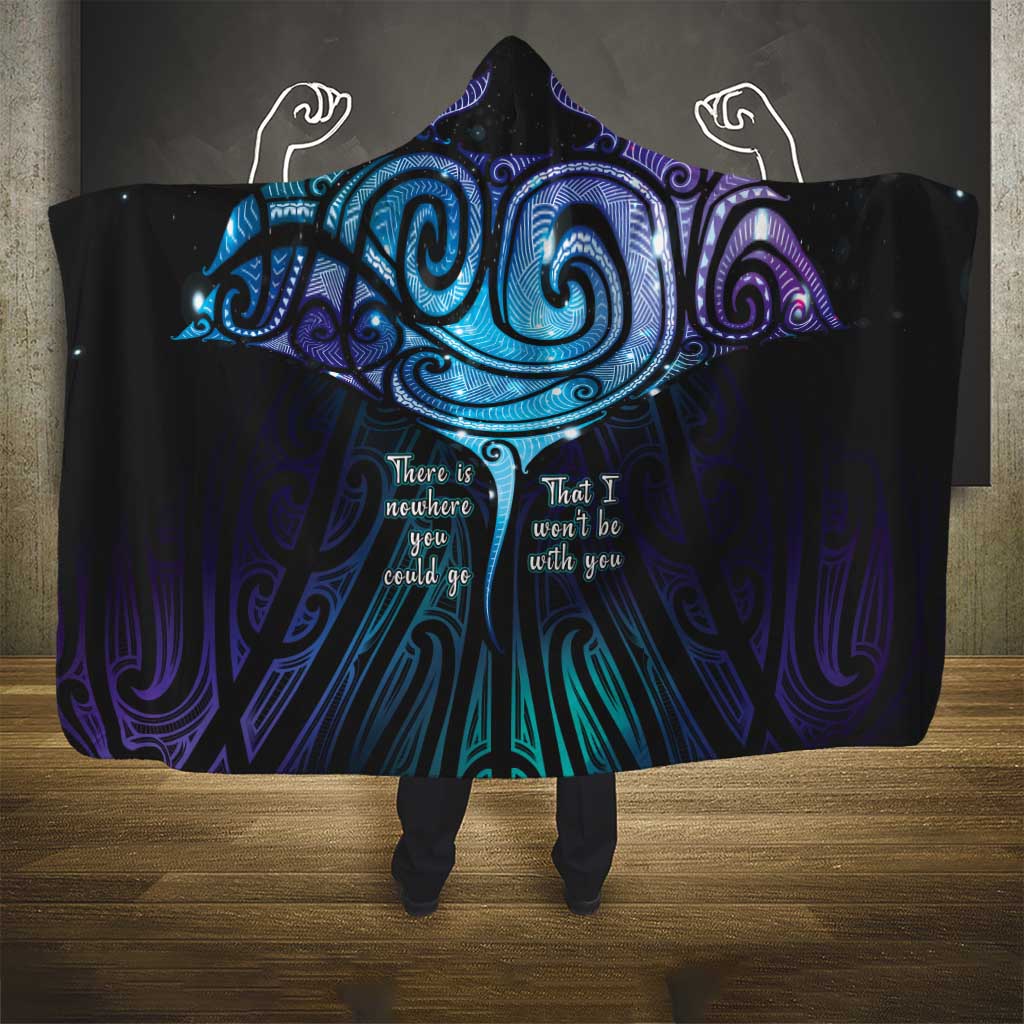 Aotearoa Maori Te Whai Rahi Hooded Blanket Tala - Nowhere You Could Go That I Won't Be With You - Polynesian Pride